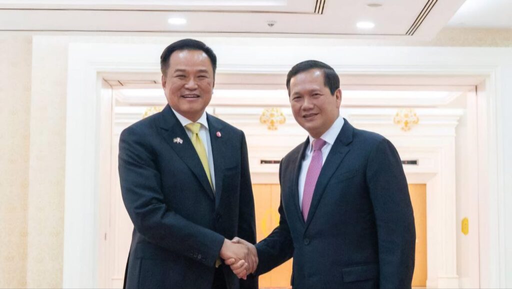 សម្ដេច ហ៊ុន ម៉ាណែត អបអរលោក Anutin ដែលក្លាយជានាយករដ្ឋមន្ត្រីថៃ និងប្រាប់ថា កំពុងរងចាំធ្វើការជាមួយគ្នា ដើម្បីស្ដារទំនាក់ទំនង និងធ្វើឱ្យព្រំដែនមានសន្តិភាព